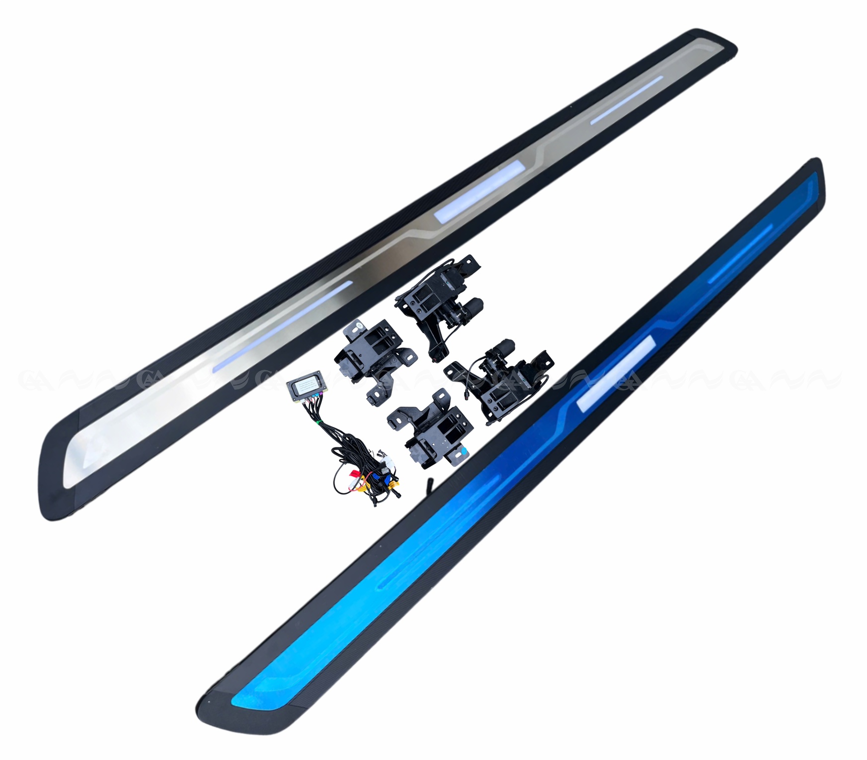  Bậc lên xuống điện Teramont 2025 mẫu mặt gương có led 