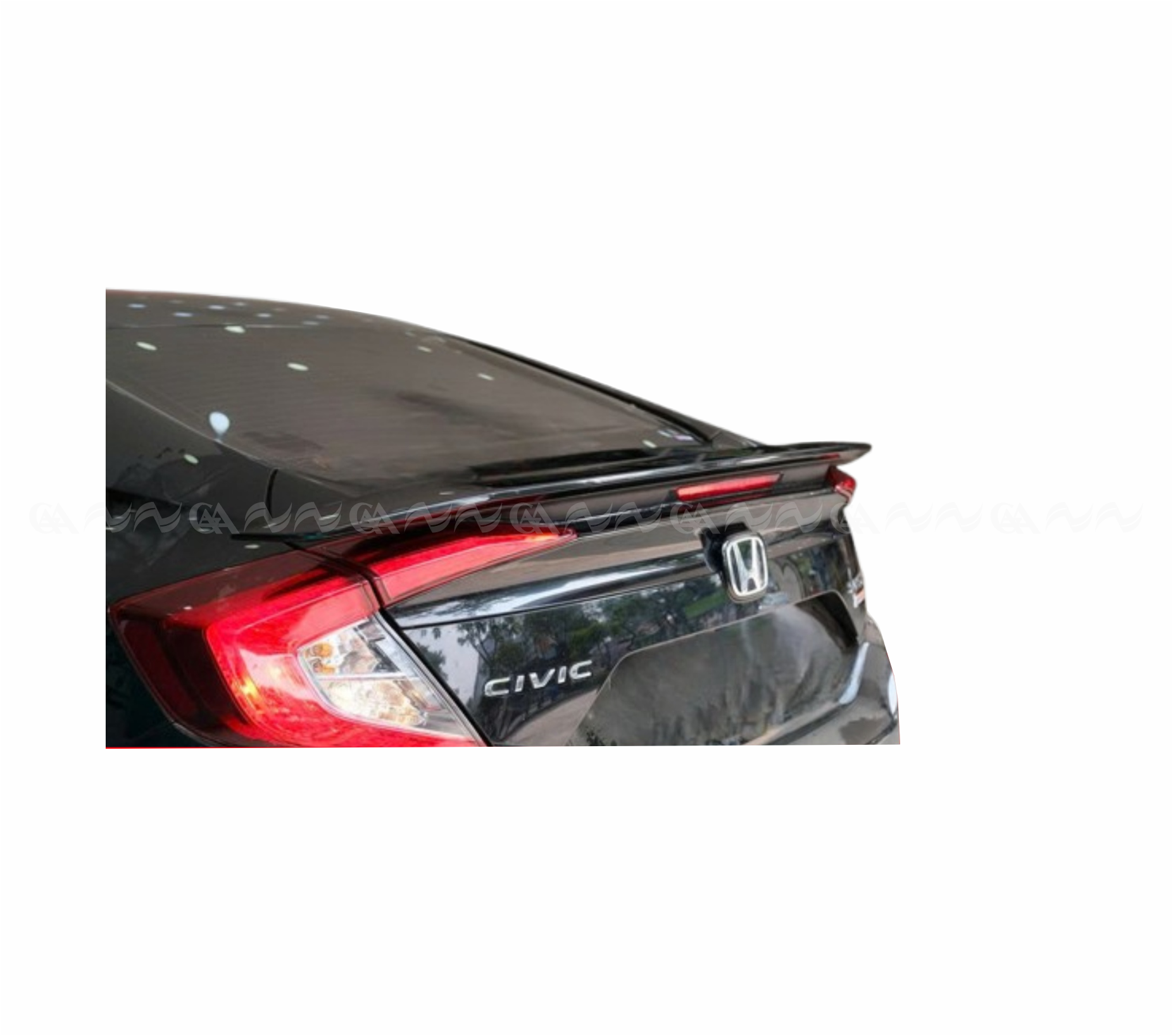 Đuôi cá Civic 2017 thấp có đèn RS dày đen bóng loại 1 - ảnh 3