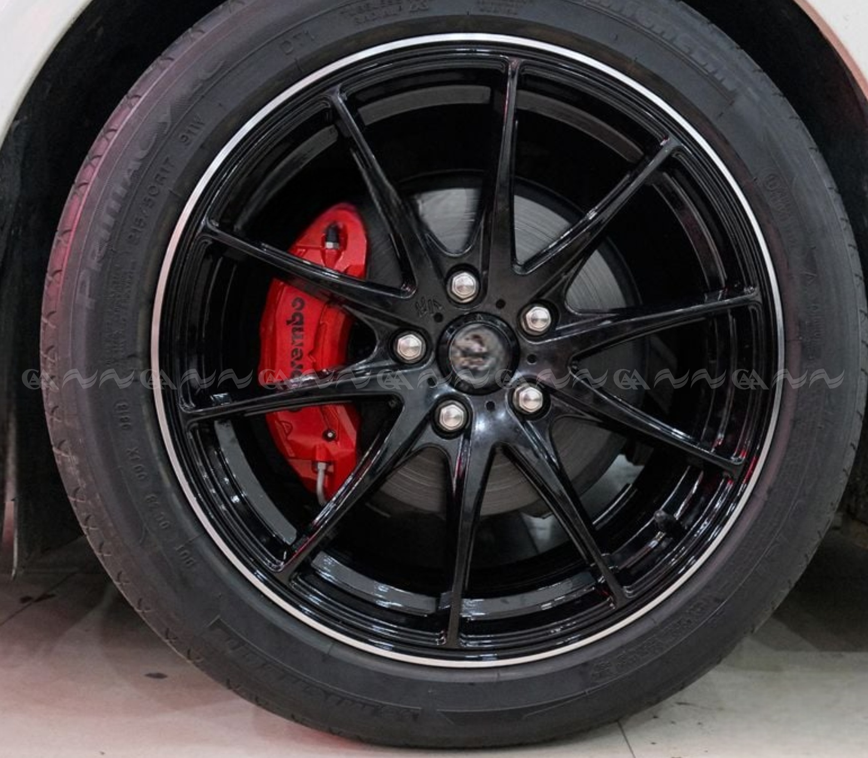  Ốp má phanh HQ Racing Lexus ES300H đỏ - ảnh 3