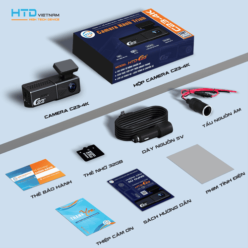 Camera hành trình HTD C23 4K ADAS  - ảnh 2