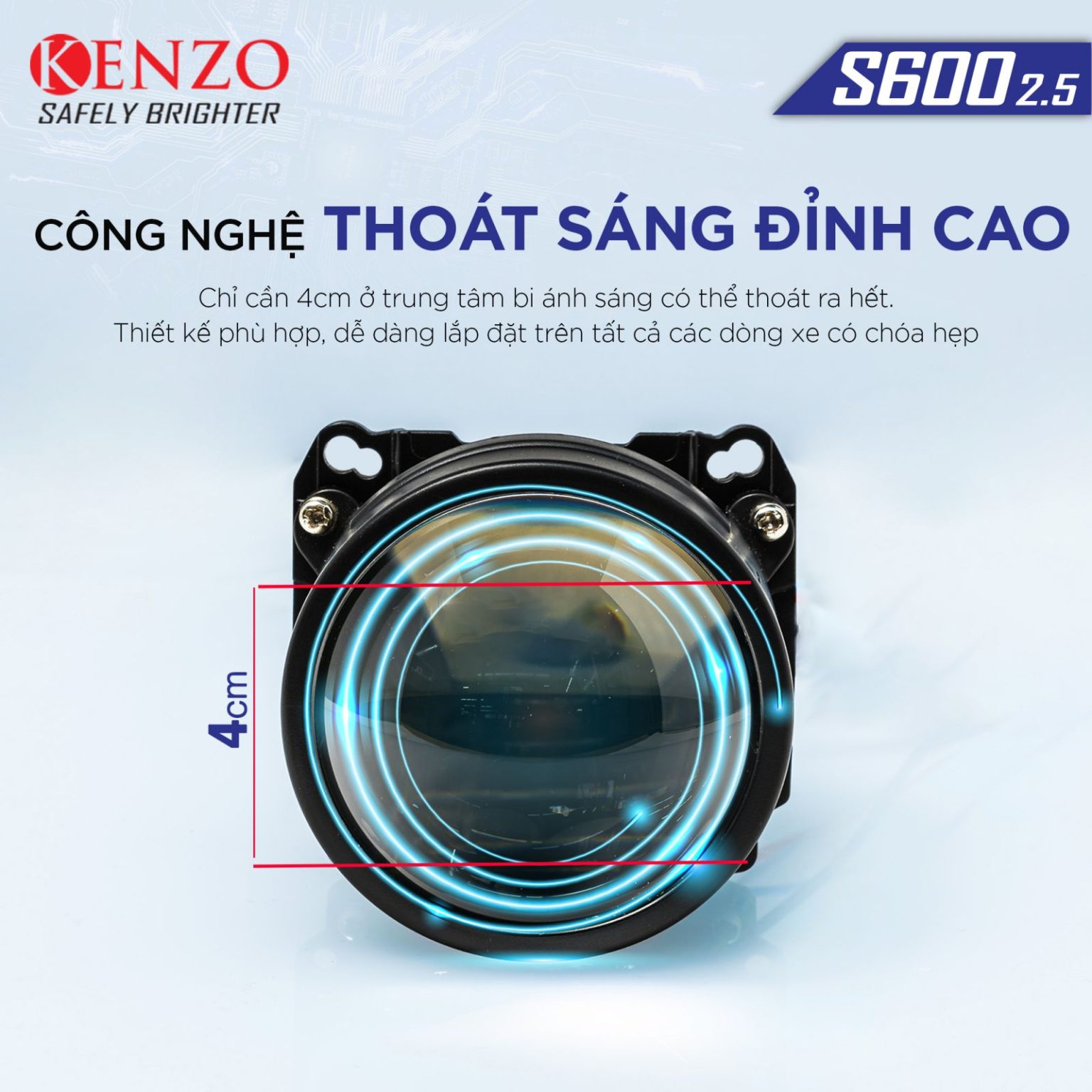 Bi Led Kenzo S600 2.5 - ảnh 3
