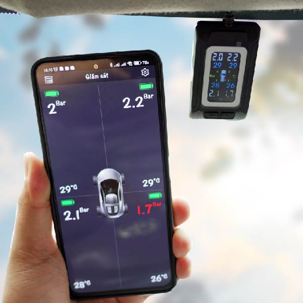 Cảm biến áp suất lốp Icar Ellisafe C340  cho ô tô - ảnh 3