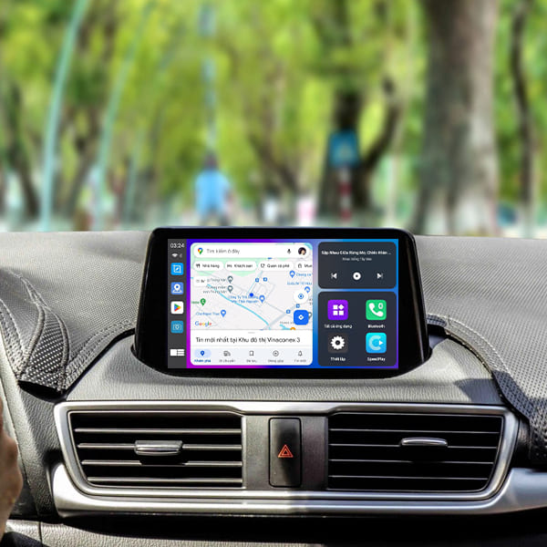 Android Box Icar Elliview D5 Lite+ cho xe hơi hiển thị tr&ecirc;n m&agrave;n h&igrave;nh xe