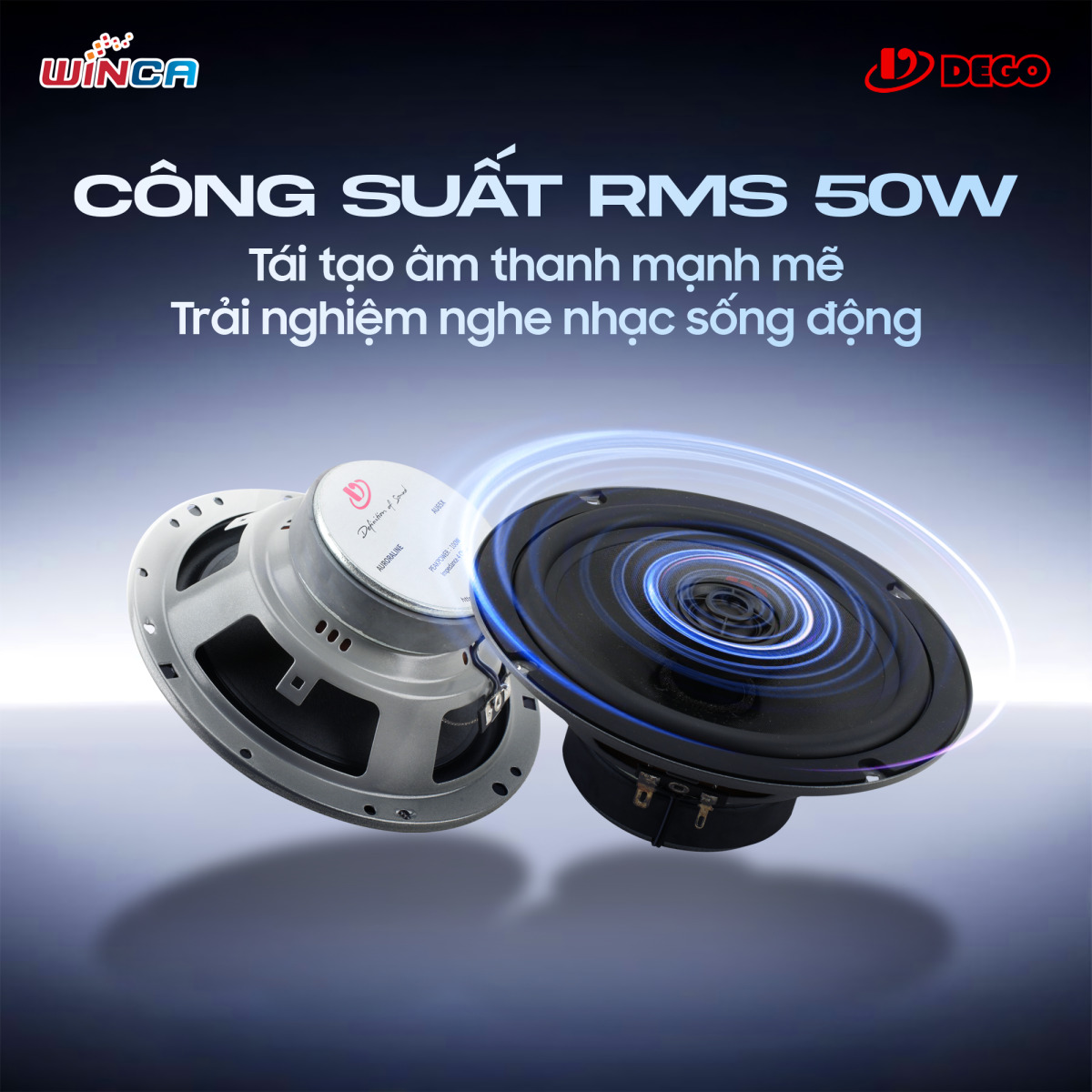 Cấu tạo loa đồng trục Dego AU65X