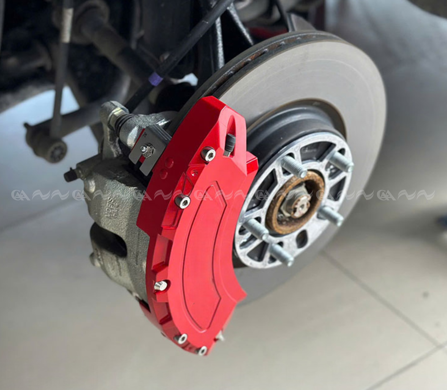  Ốp má phanh HQ Racing Creta 2022 đỏ - ảnh 2