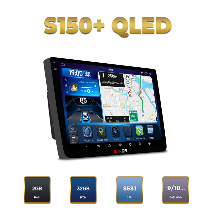 Màn hình android Winca S150+ QLED 9 inch