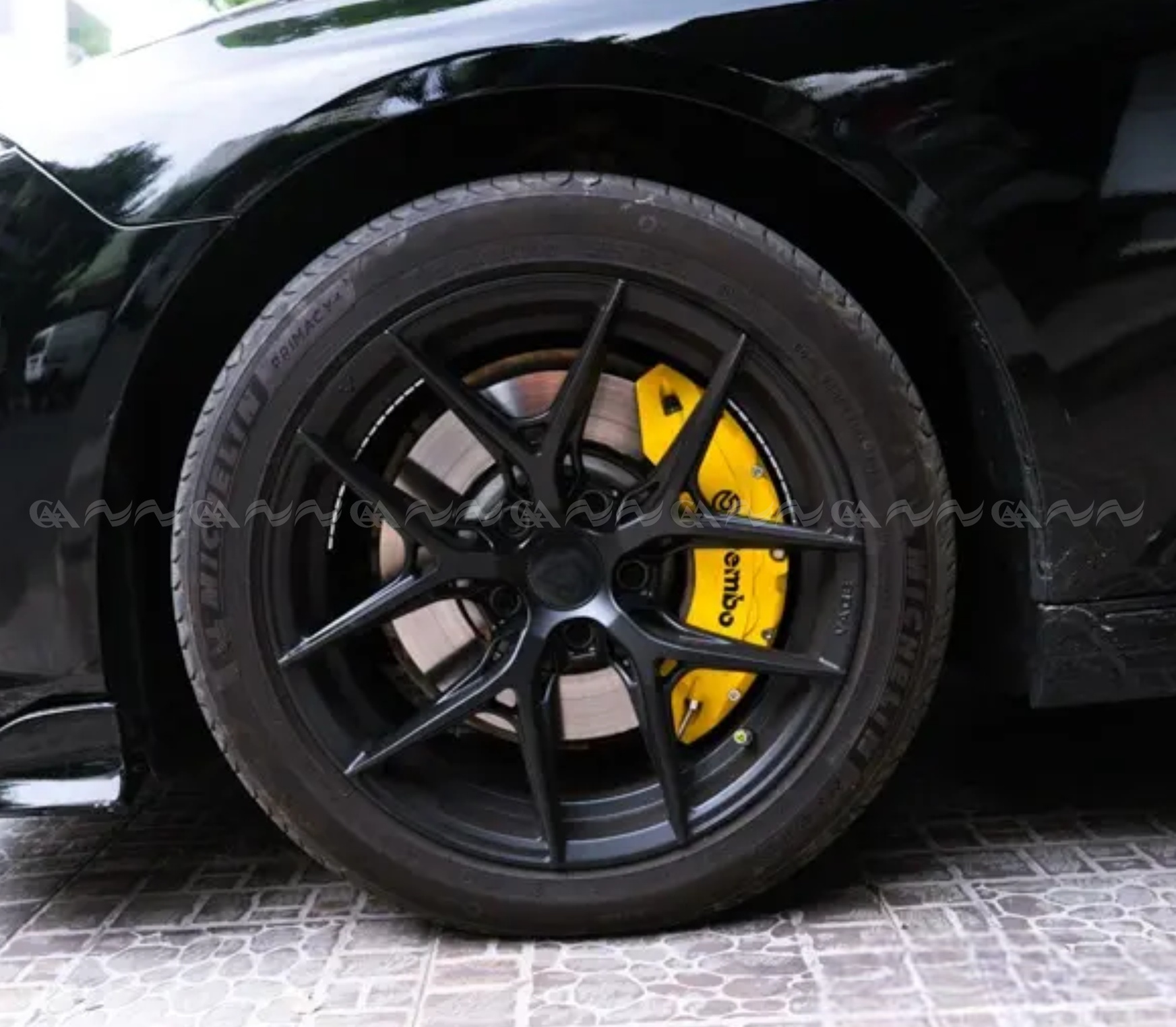 Ốp má phanh HQ Racing Cerato 2019 vàng (K3 2019+/K5 2022) - ảnh 3