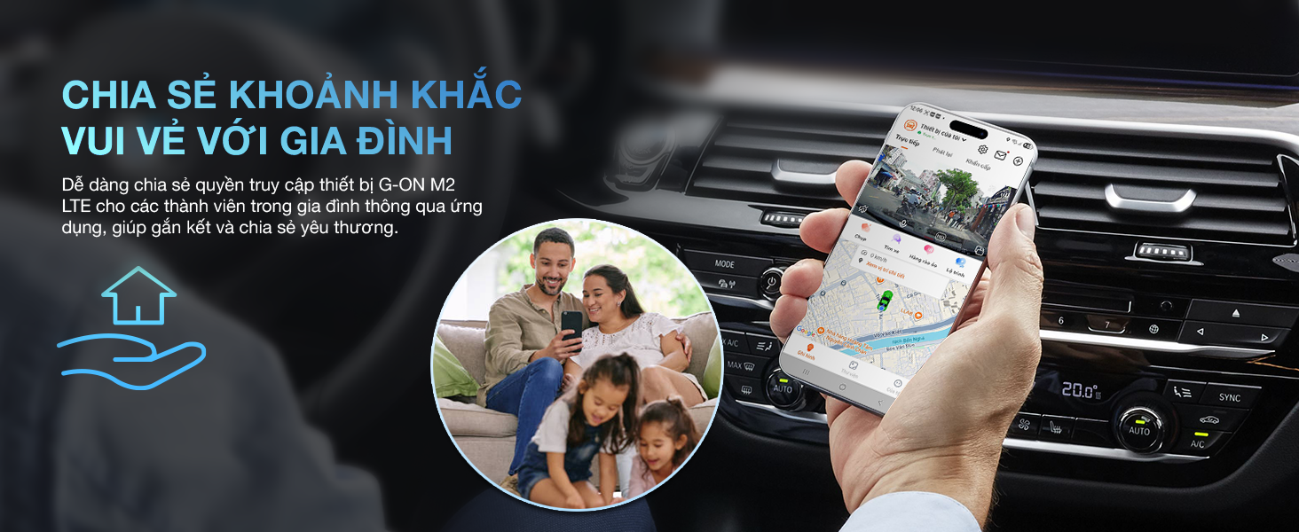 Camera trước v&agrave; sau MSPORT G-ON M2 chất lượng Full HD