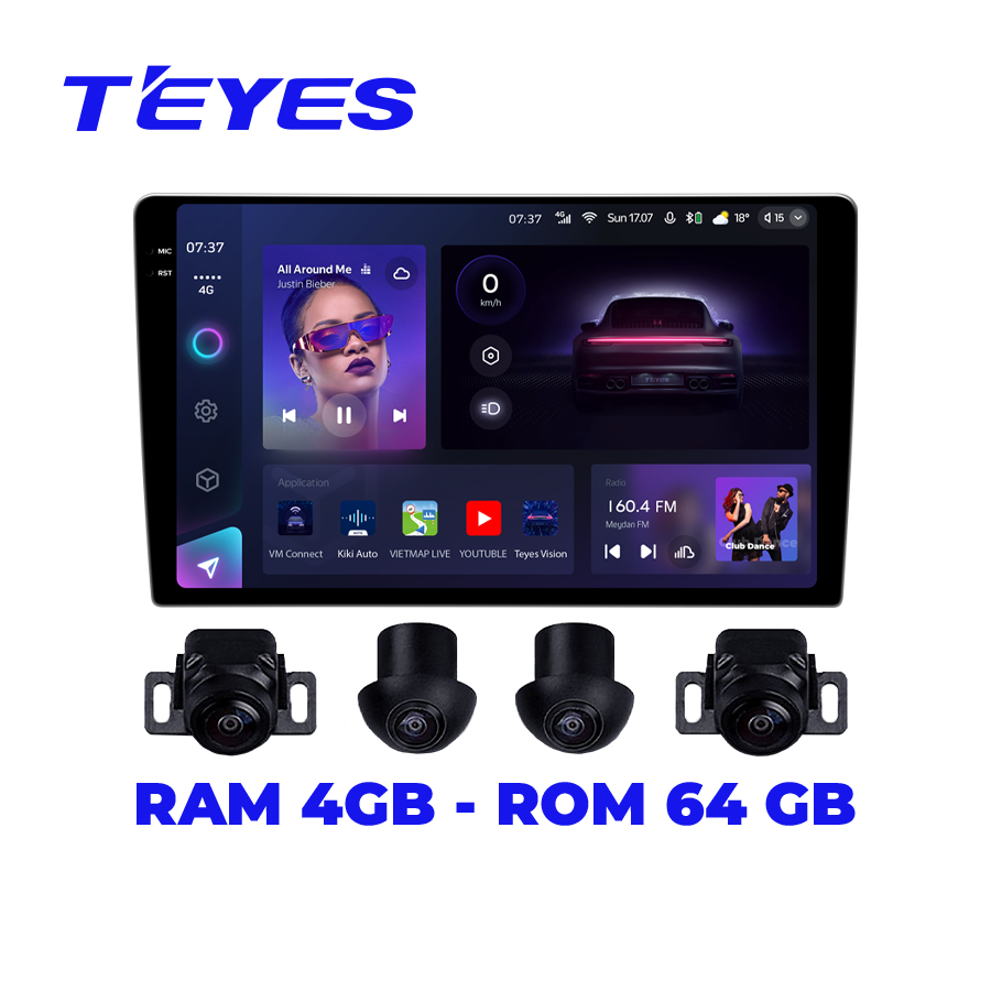 Màn hình android Teyes CC3 2K 360 9inch 4/64