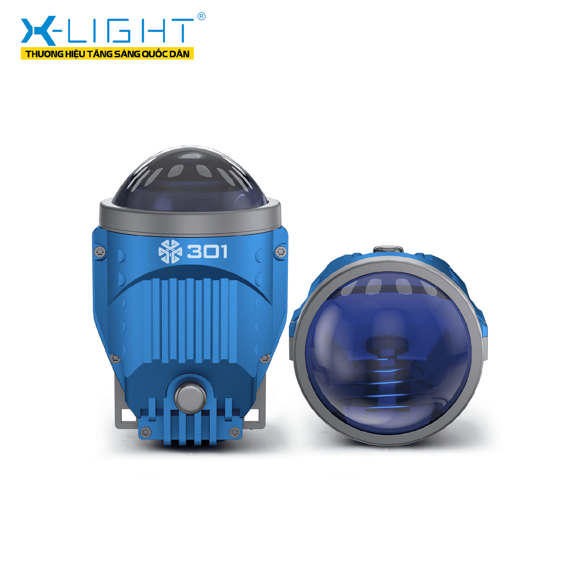 Bi gầm LED XLight 301 V2 - cấu tạo thấu kính bi cầu