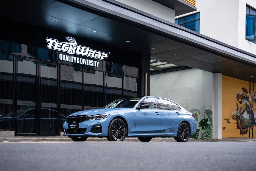 Decal Teckwrap China Blue CG22-HD  - ảnh 2