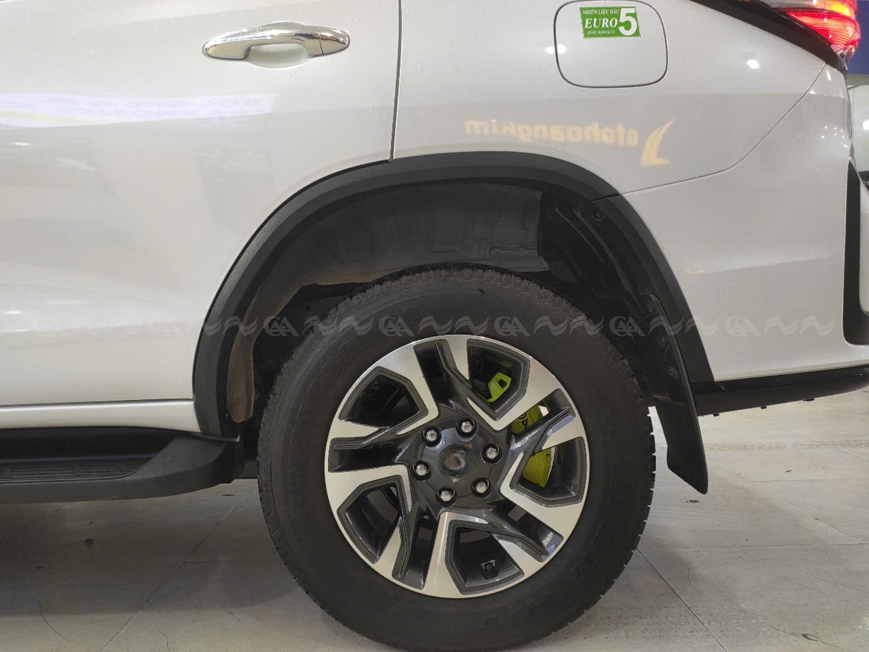  Ốp má phanh HQ Racing Peugeot 408 2022 xanh chuối - ảnh 4