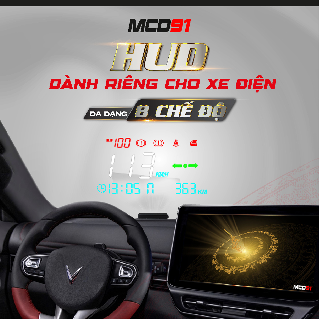 Màn hình hud MCD91 VF5/VF6/VF7/VF34  - ảnh 2