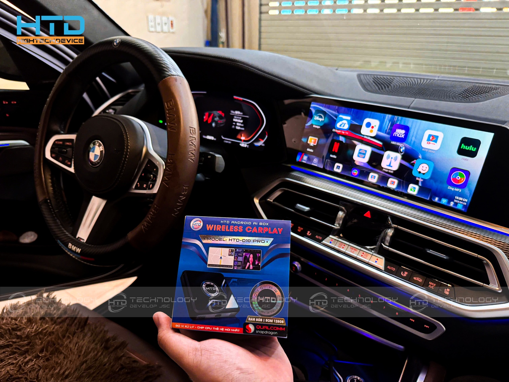 Android box HTD D10 PRO cho BMW X6 2024 - ảnh 6
