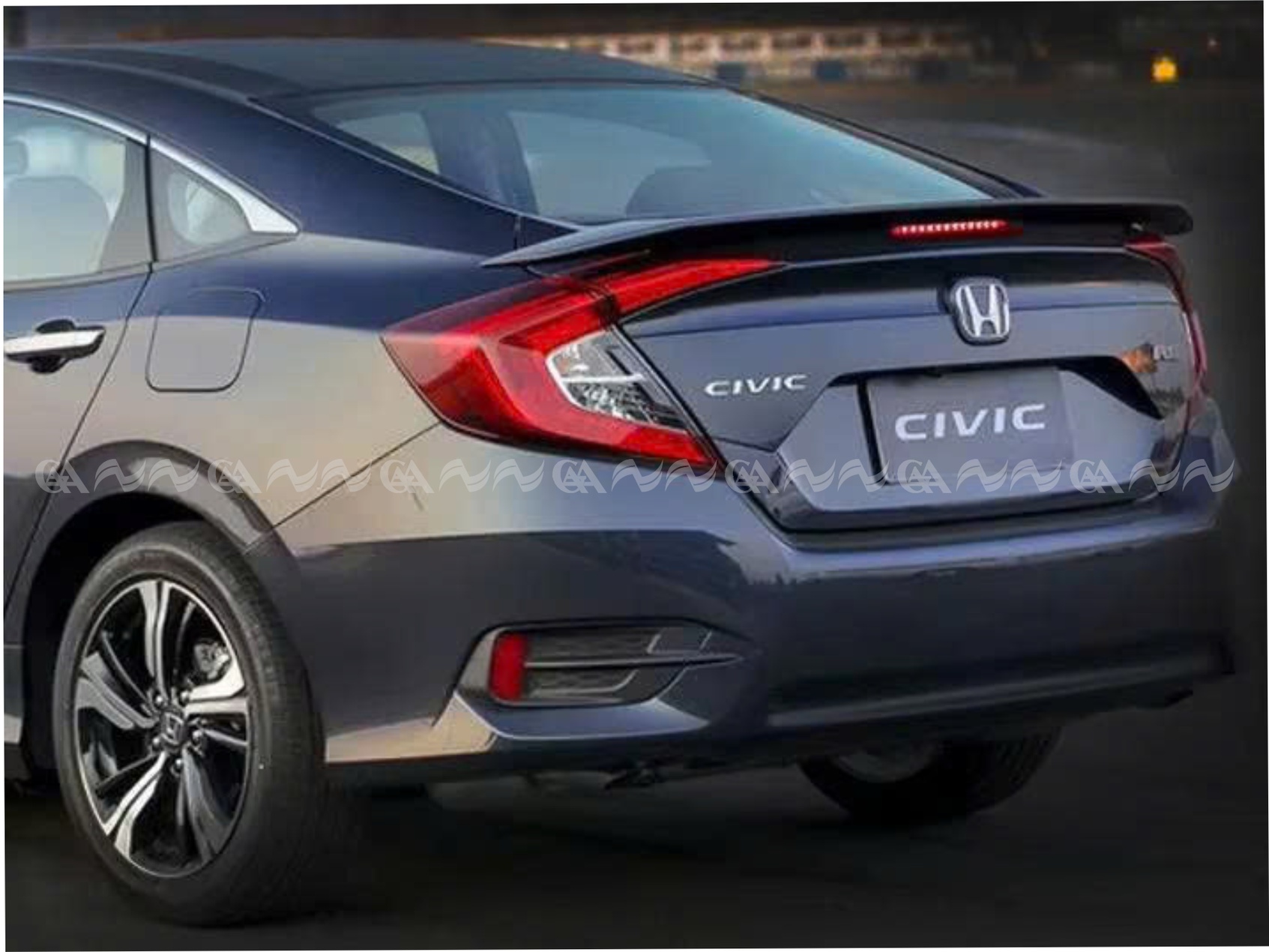 Đuôi cá Civic 2017 thấp có đèn RS dày đen bóng loại 1 - ảnh 5