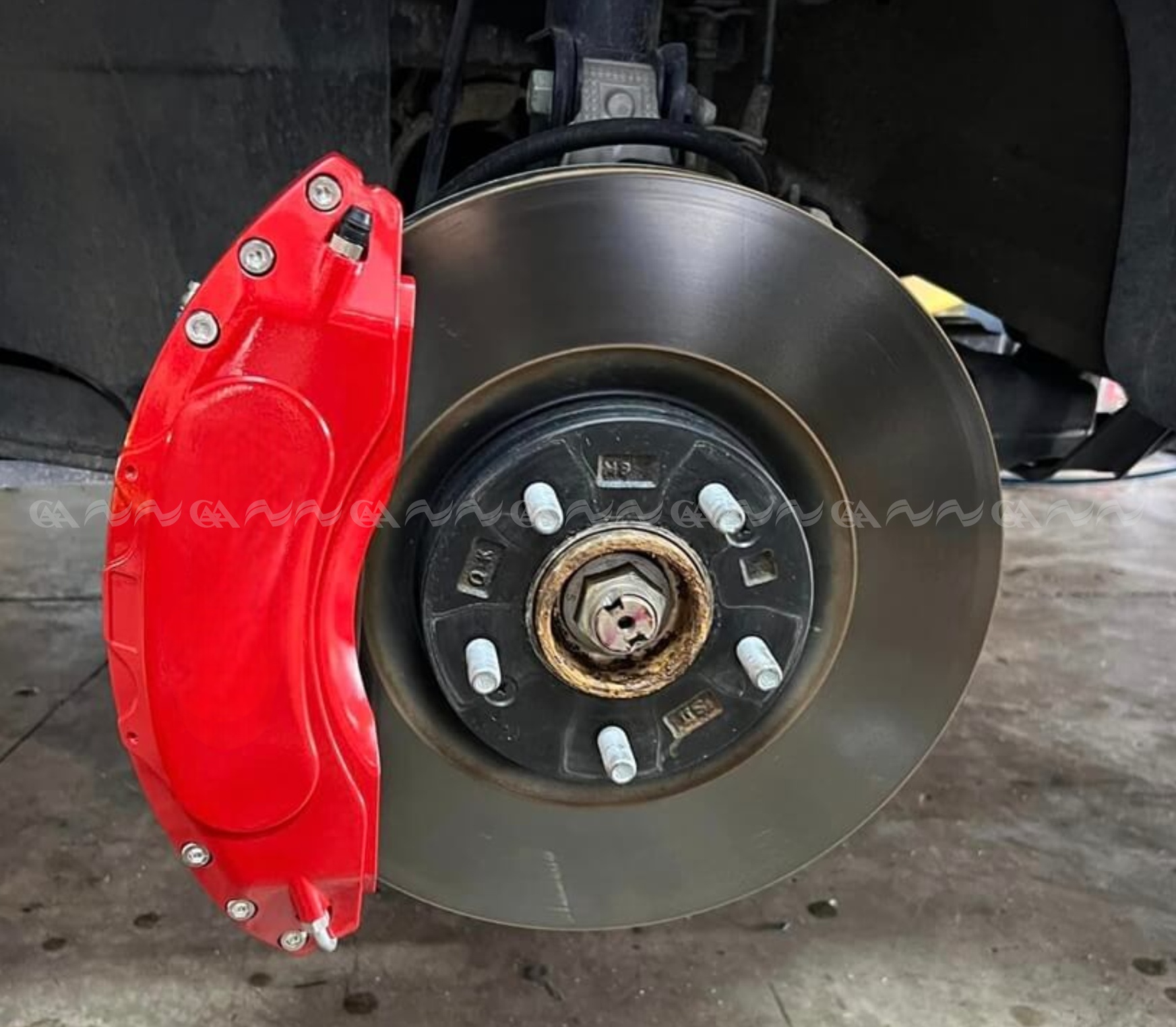  Ốp má phanh HQ Racing BMW đỏ - ảnh 2