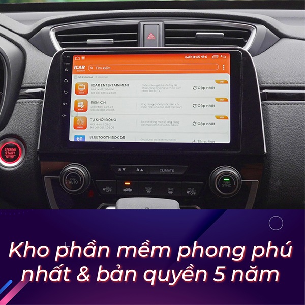 Trải nghiệm giải tr&iacute; đa phương tiện tr&ecirc;n m&agrave;n h&igrave;nh ICAR Elliview SEP 2K+