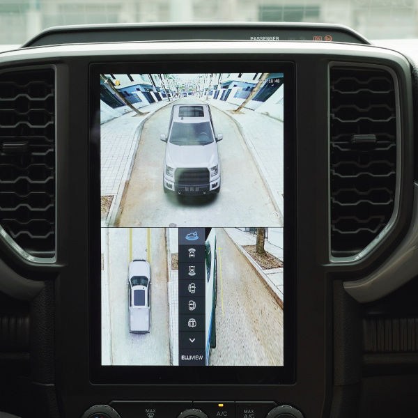 Chế độ xem camera sau v&agrave; to&agrave;n cảnh tr&ecirc;n Camera 360 Elliview V5F Lite