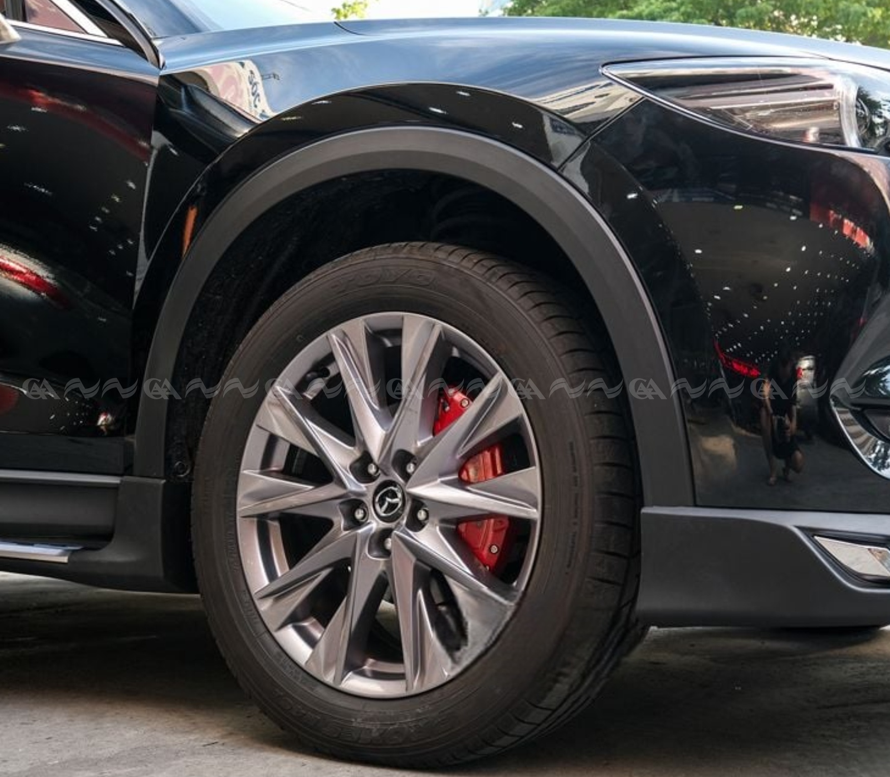 Ốp má phanh HQ Racing Sorento 2021+ đỏ - ảnh 4