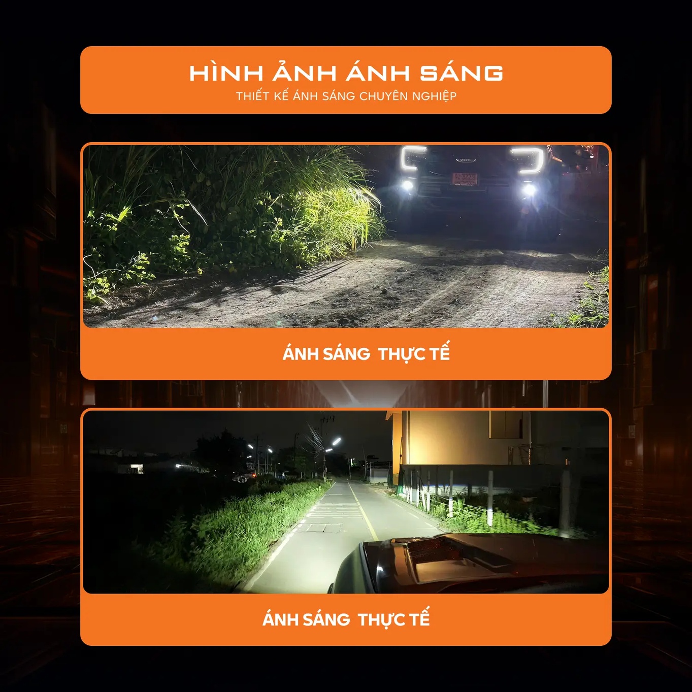 Bi gầm LED Aozoom Special Fog Light 2.0 inch sau khi lắp đặt tr&ecirc;n xe