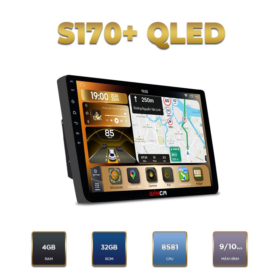 Màn hình android Winca S170+ QLED 9 inch