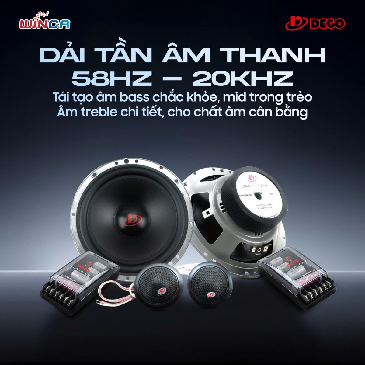 Loa Dego AS6.2C 6.5 inch 2 Way - &Acirc;m thanh chi tiết, mạnh mẽ