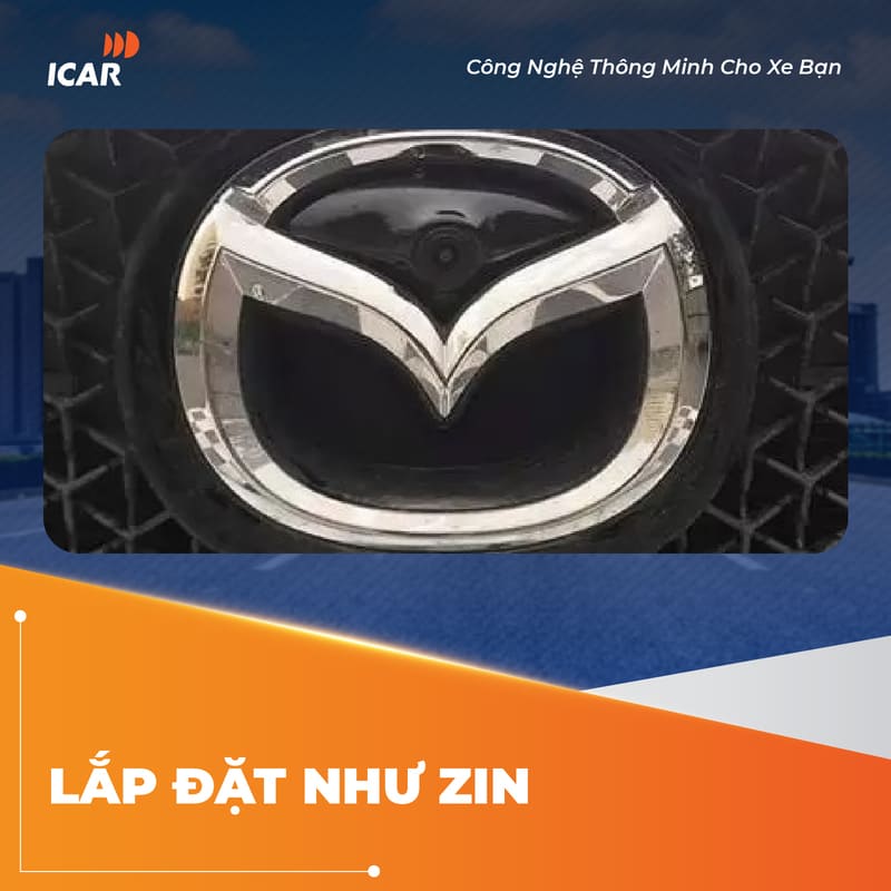 H&igrave;nh ảnh camera được t&iacute;ch hợp gọn g&agrave;ng tr&ecirc;n gương chiếu hậu xe Mazda
