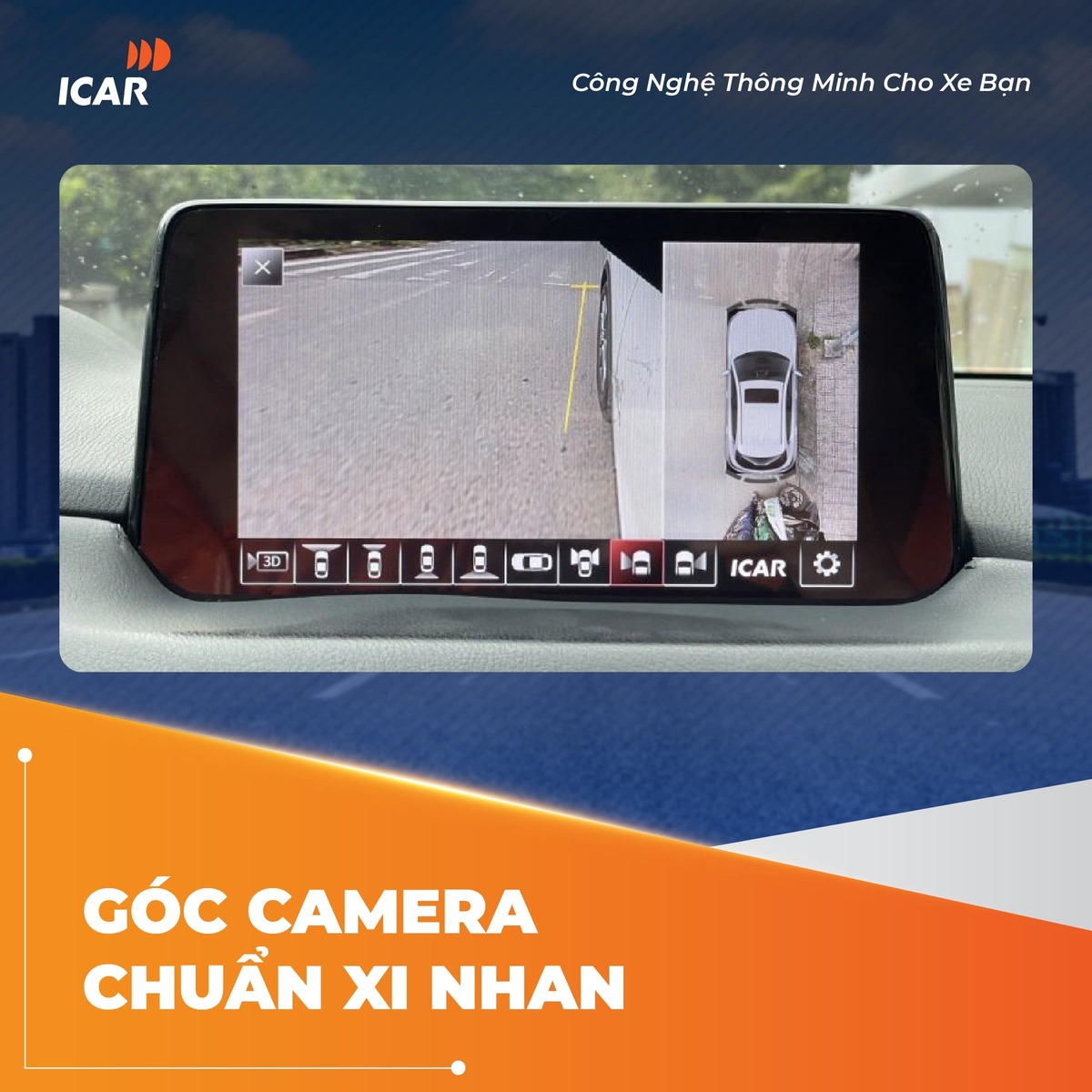 Hệ thống Camera 360 hỗ trợ đỗ xe dễ d&agrave;ng với vạch đ&aacute;nh l&aacute;i r&otilde; n&eacute;t