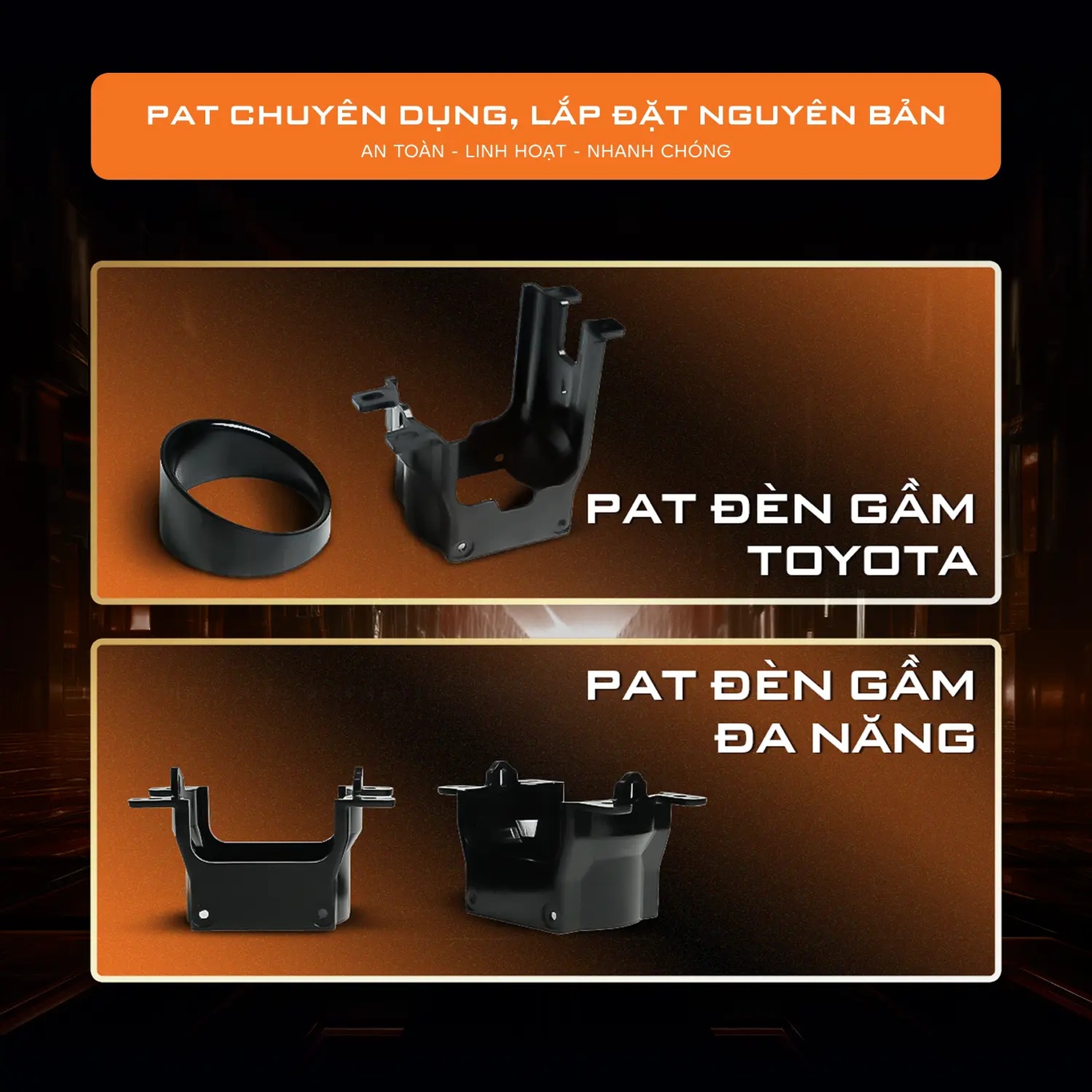 Bi gầm LED Aozoom Special Fog Light 2.0 inch lắp đặt tr&ecirc;n xe Ford