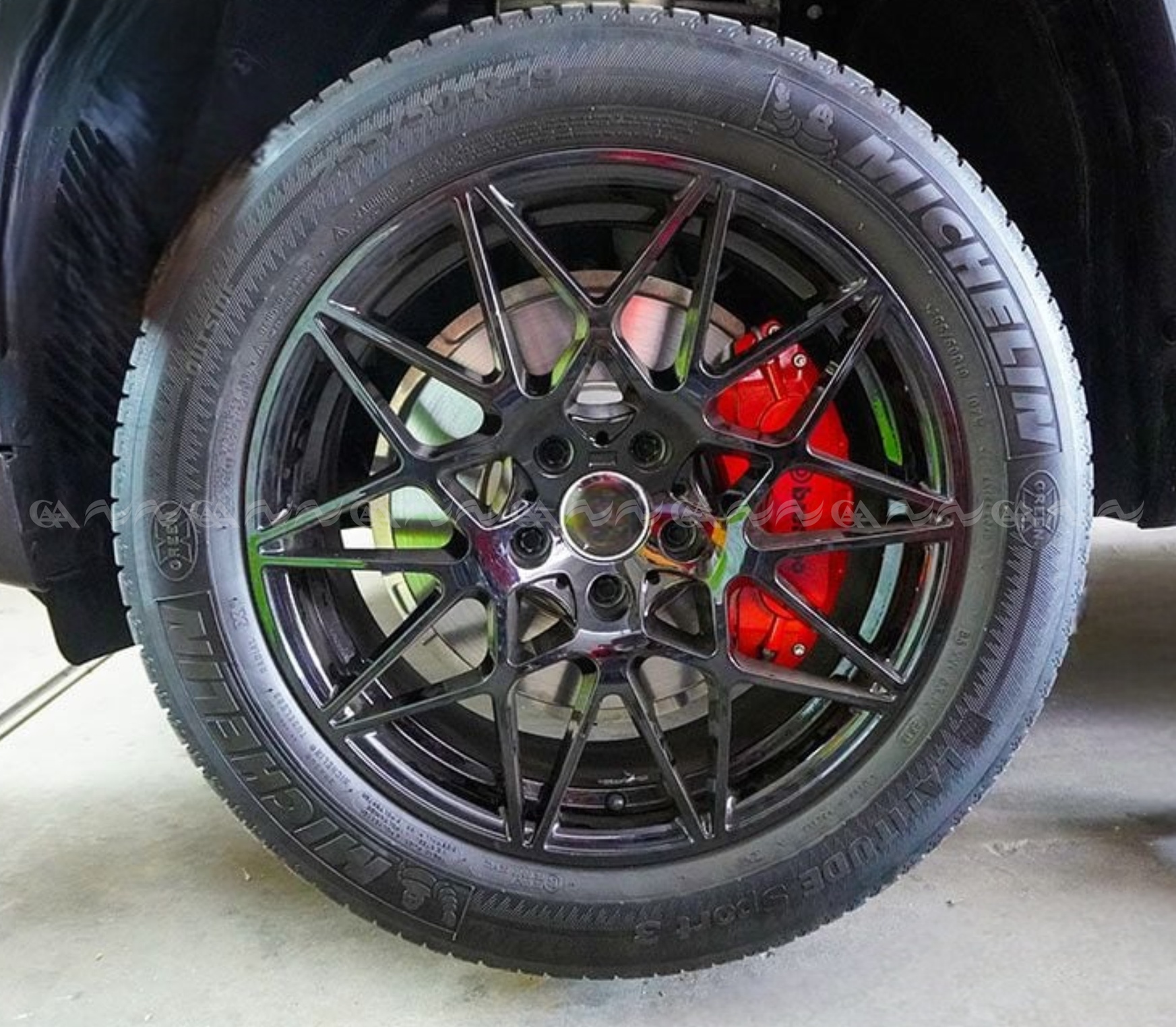  Ốp má phanh HQ Racing Lux SA đỏ - ảnh 3