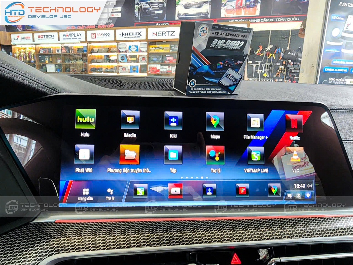 Android box HTD D10-BM02 cho BMW X6 2024 - ảnh 8
