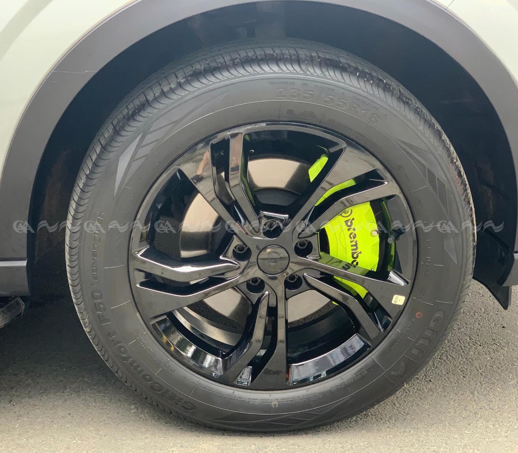 Ốp má phanh HQ Racing Everest 2022 xanh chuối - ảnh 4