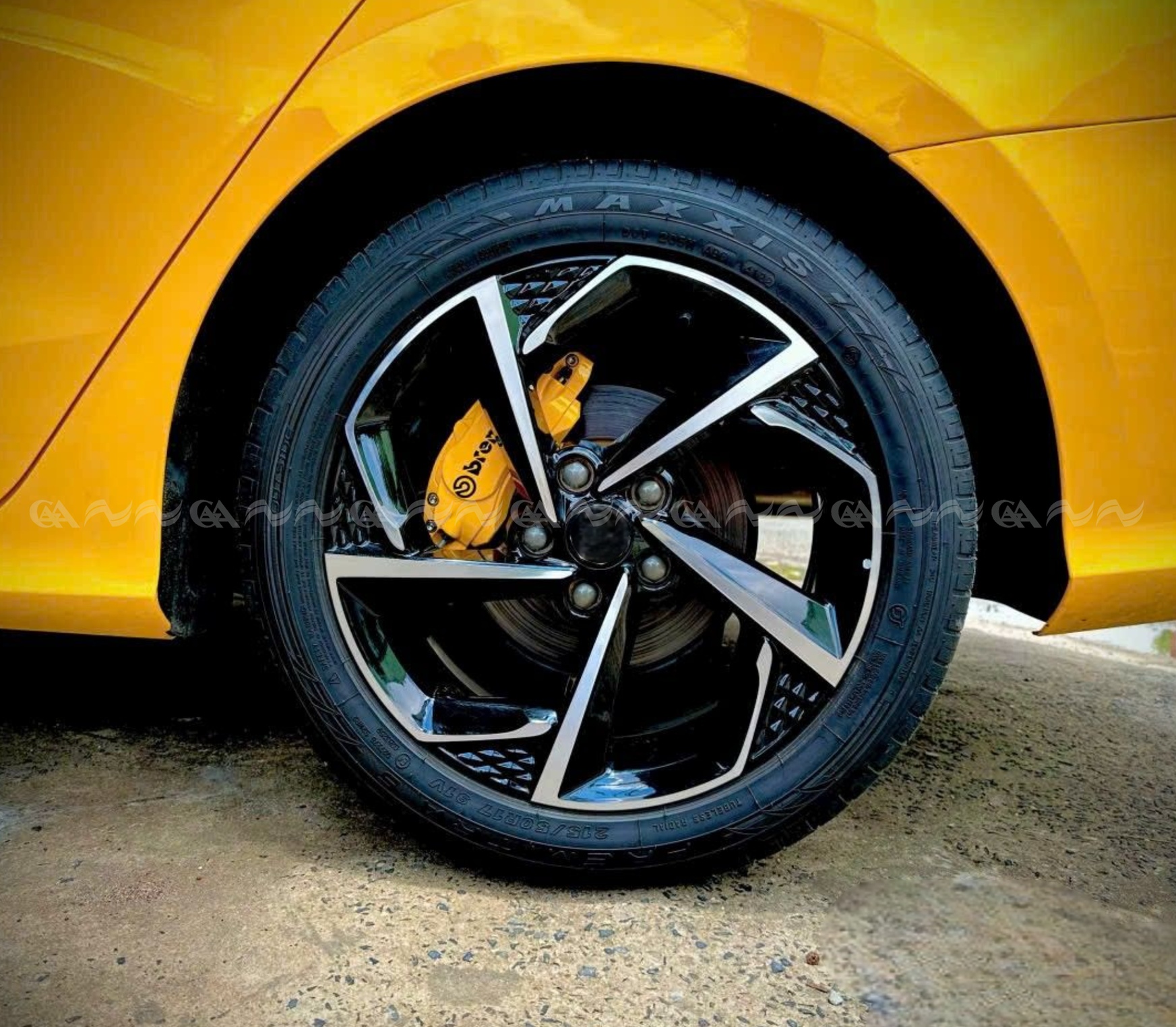 Ốp má phanh HQ Racing Carnival 2022 vàng - ảnh 3