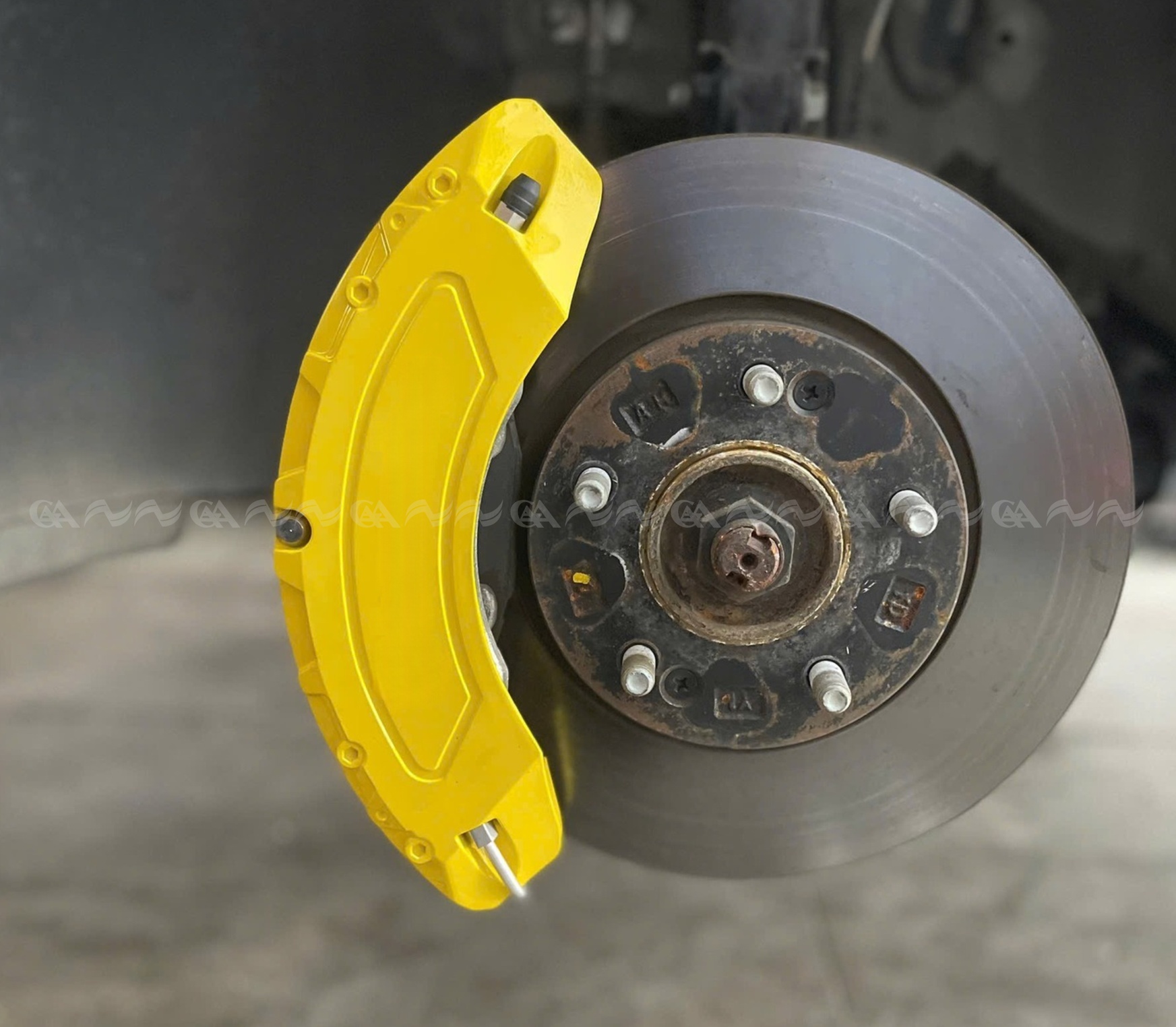 Ốp má phanh HQ Racing Territory 2022 vàng - ảnh 3