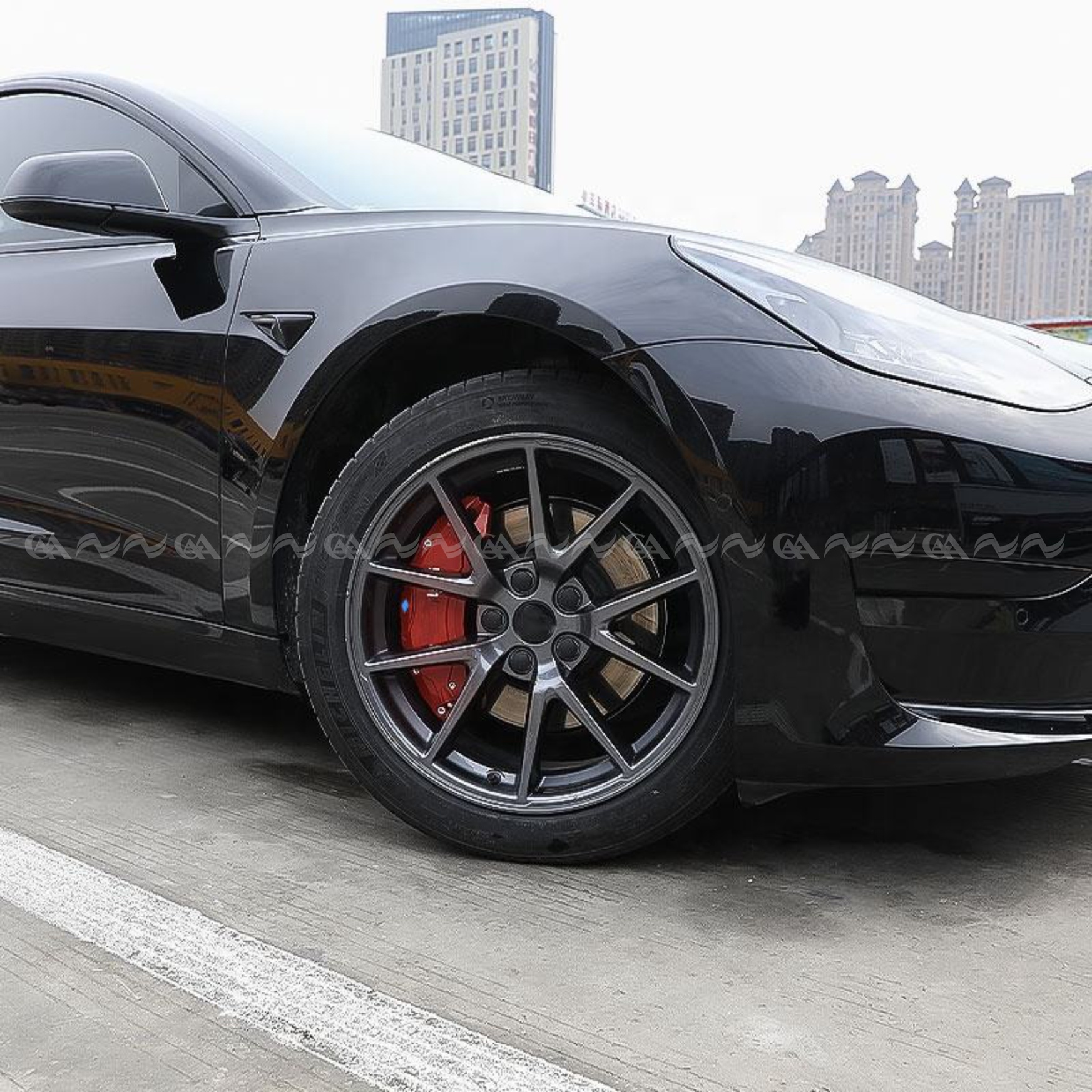  Ốp má phanh HQ Racing Accord 2023 đỏ - ảnh 3