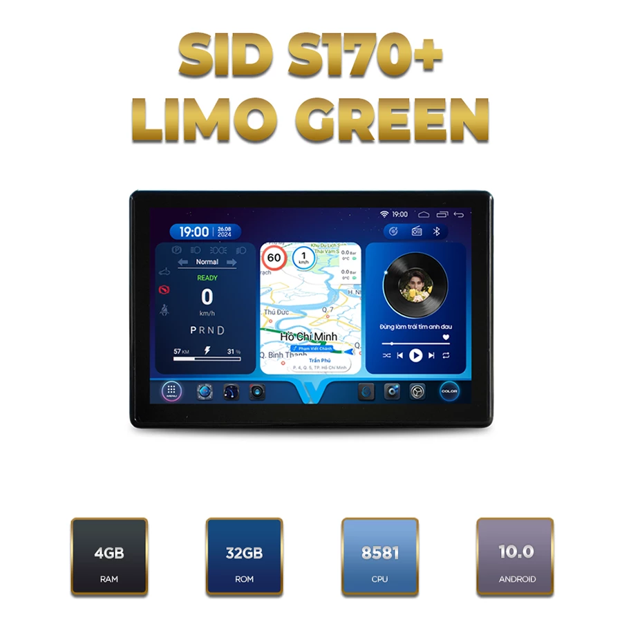 Màn hình Android Winca SID S170+  Limo Green 