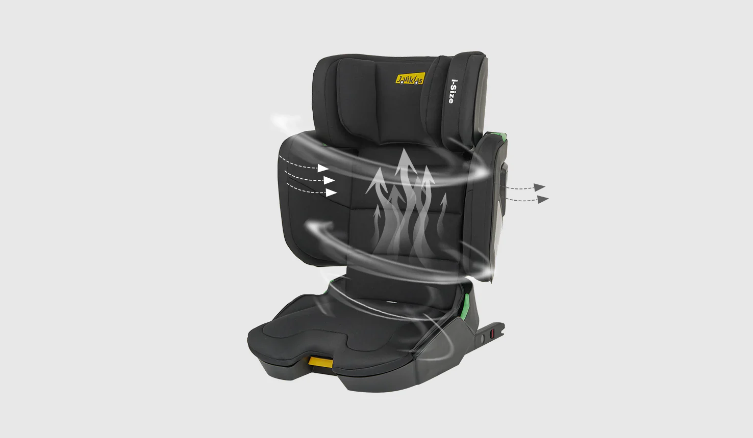 Ghế ngồi ô tô trẻ em Jovikids Rober màu hồng - ảnh 2