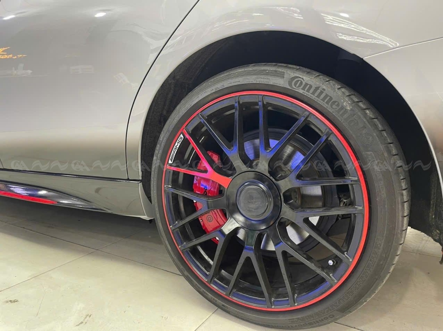  Ốp má phanh HQ Racing Mercedes GLC 2024 đỏ - ảnh 4