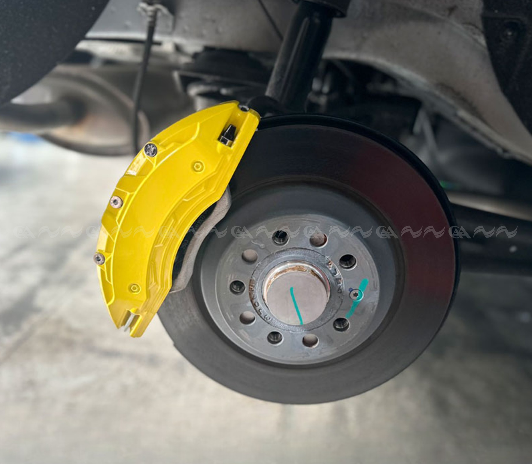 Ốp má phanh HQ Racing Creta 2022 vàng - ảnh 2