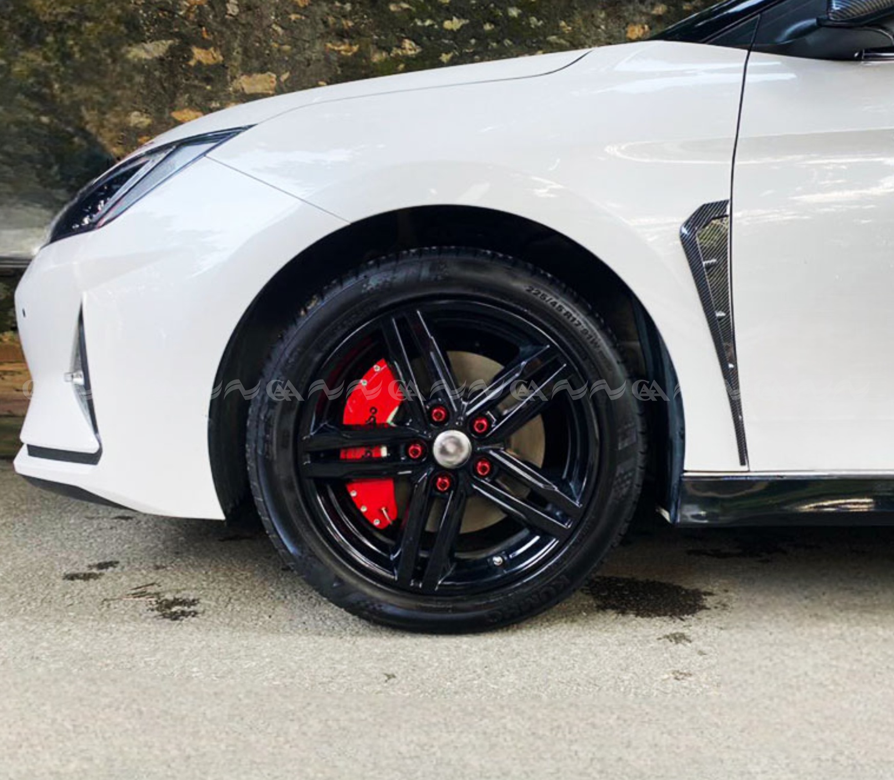  Ốp má phanh HQ Racing Lexus ES250 đỏ - ảnh 3