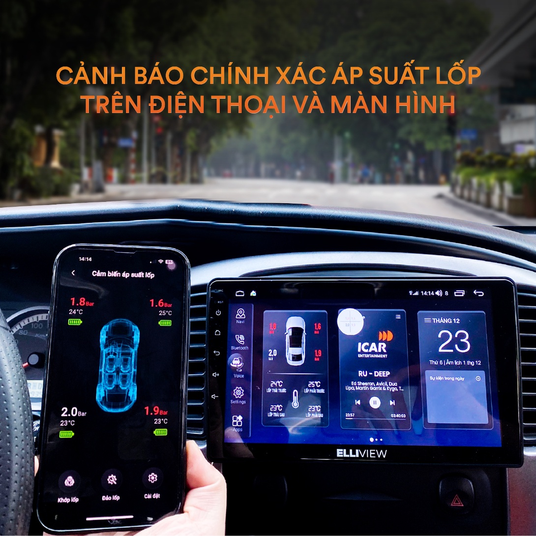 Cảm biến áp suất lốp Icar  Ellisafe IP24 cho ô tô - ảnh 3