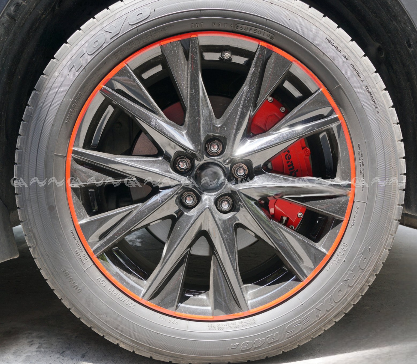 Ốp má phanh HQ Racing Mazda 3 2017+ đỏ - ảnh 3