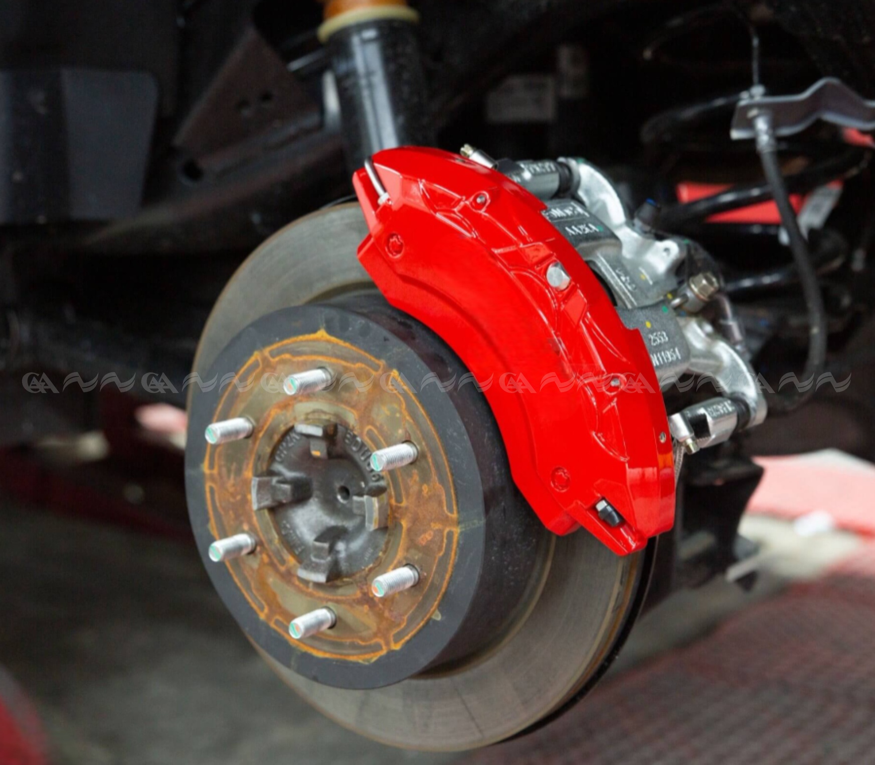  Ốp má phanh HQ Racing Lexus ES250 đỏ - ảnh 2
