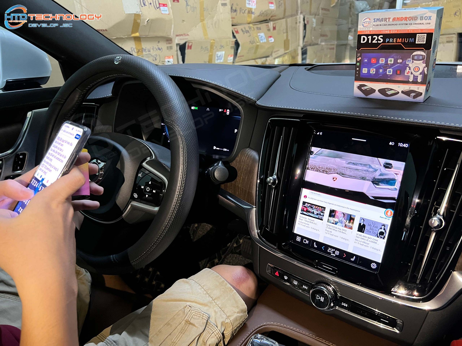 Android box HTD D12S Premium cho Volvo S90L B6 2022 - ảnh 7