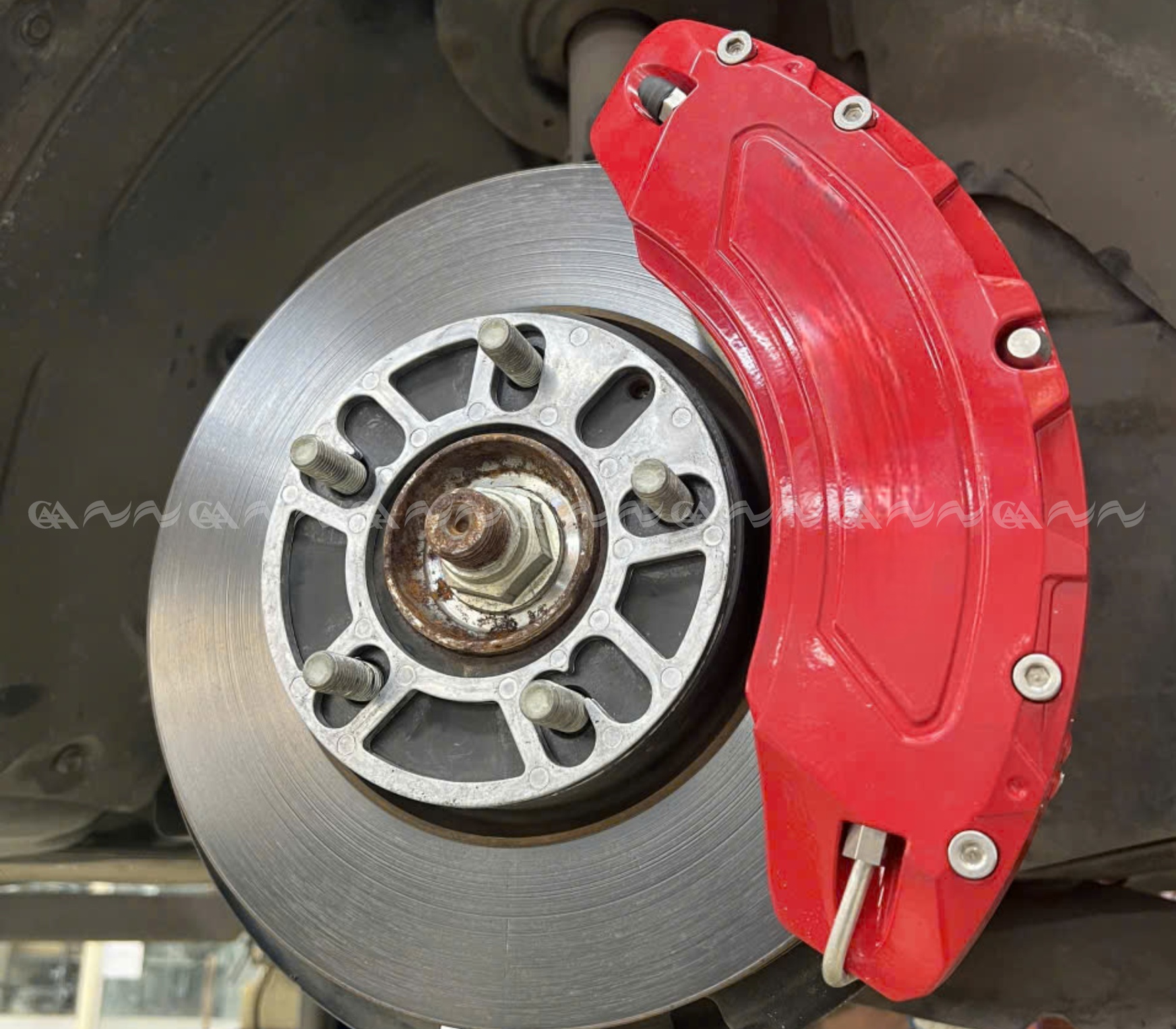  Ốp má phanh HQ Racing Explorer đỏ - ảnh 2