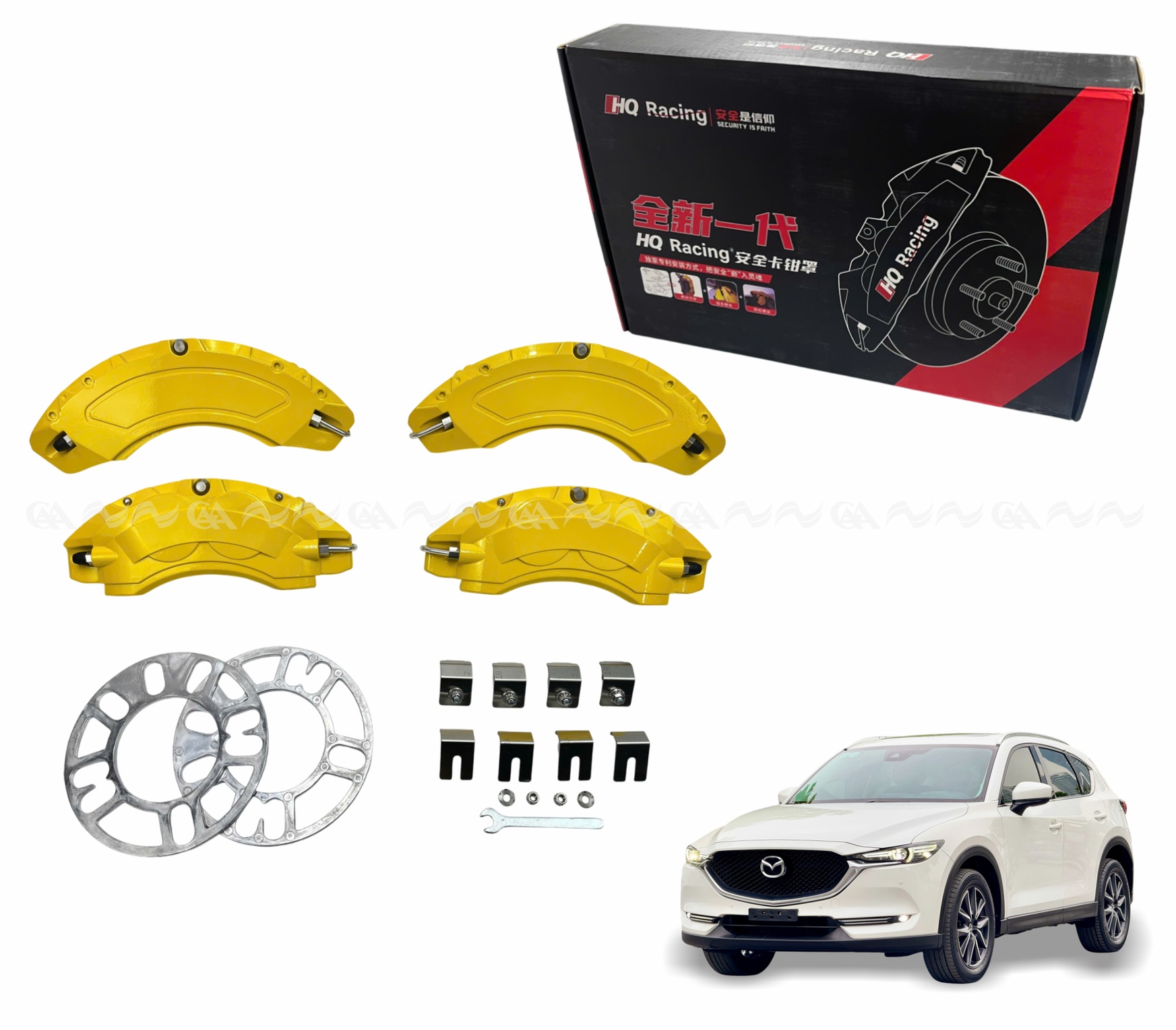 Ốp má phanh HQ Racing CX5 2018 vàng (Cx8)