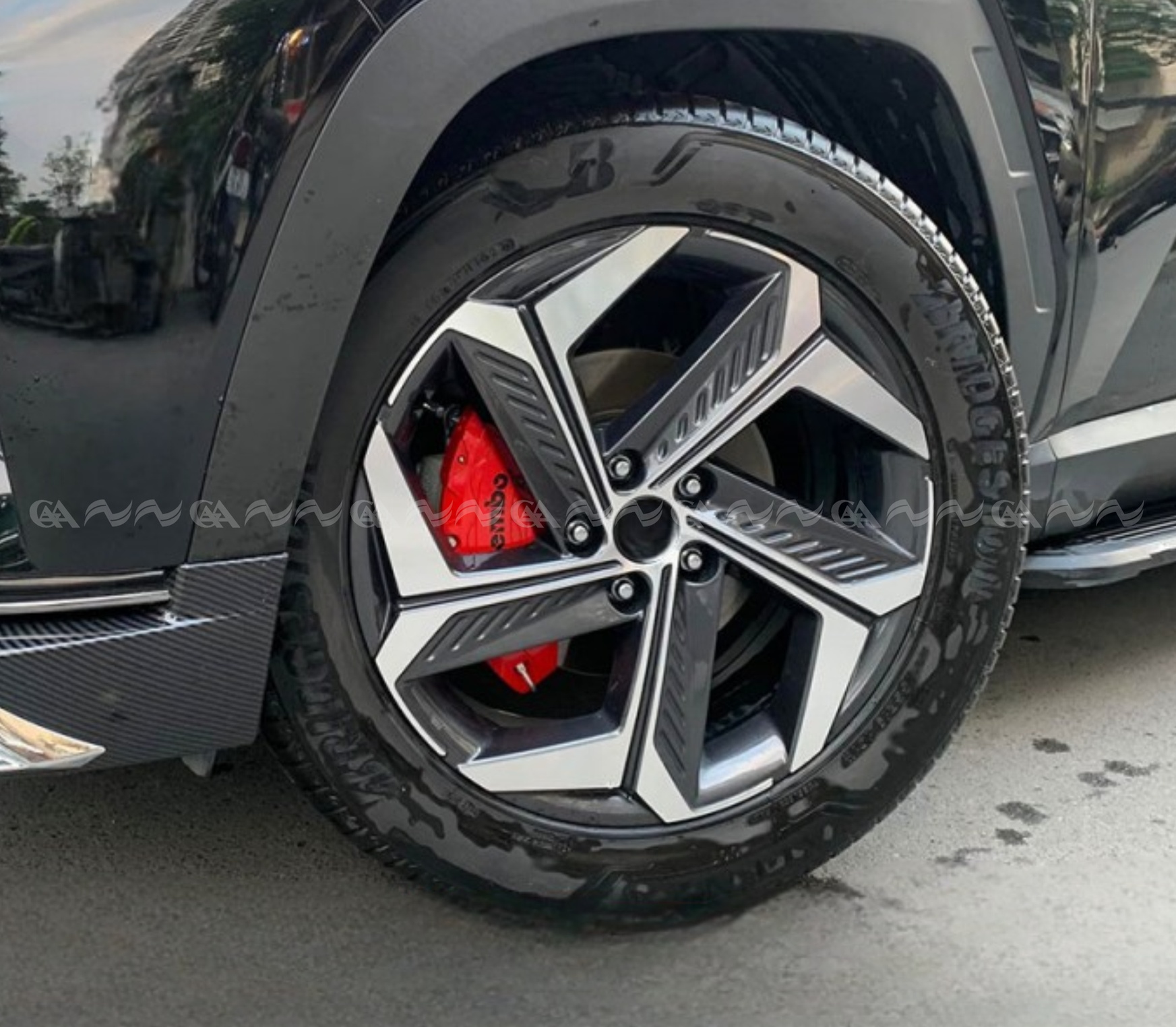  Ốp má phanh HQ Racing Lux A đỏ - ảnh 3