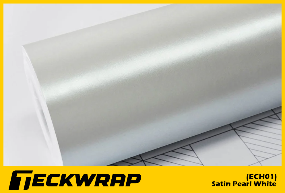Decal Teckwrap Satin Pearl White ECH01 