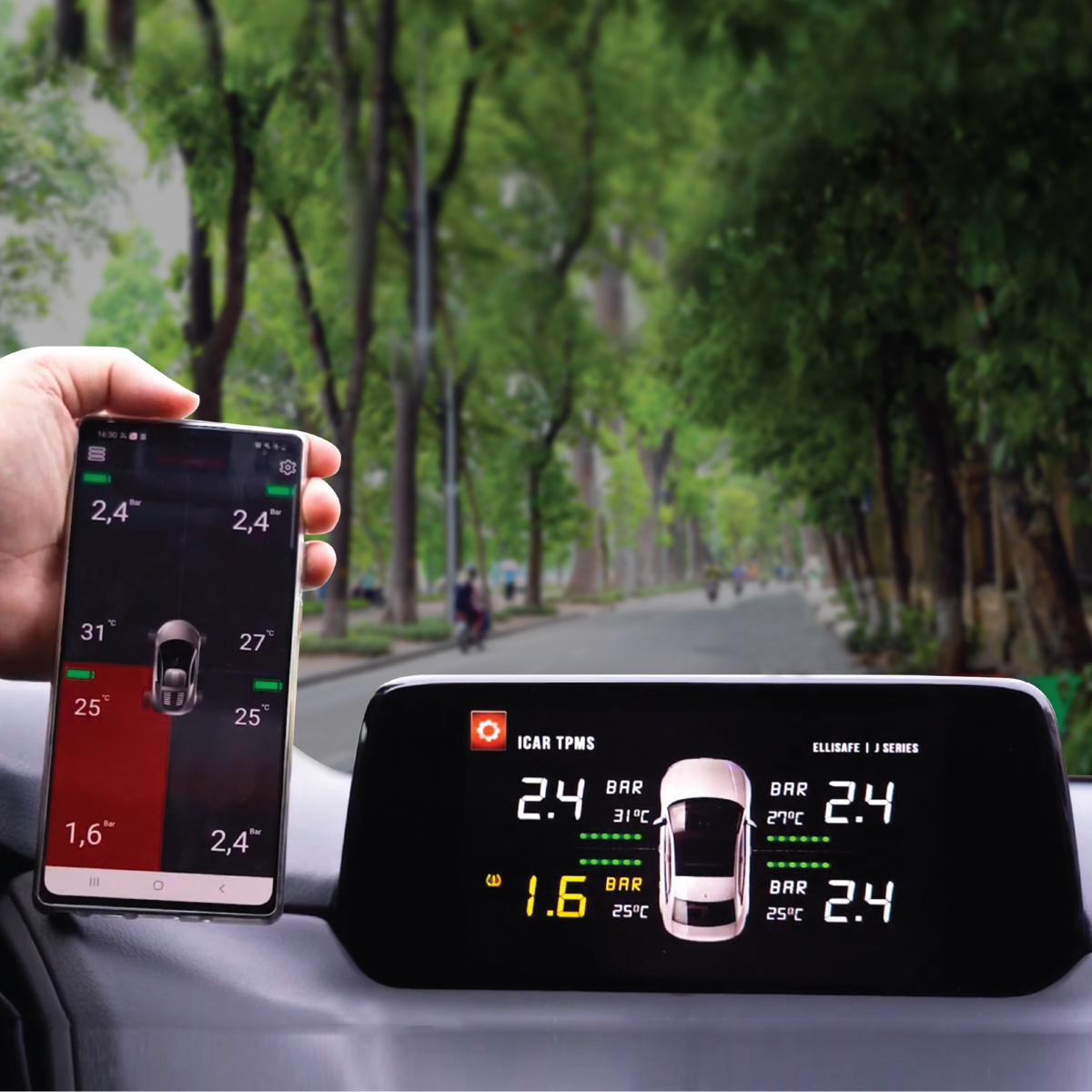 Cảm biến áp suất lốp Icar Ellisafe J31 A dành cho Mazda  - ảnh 2