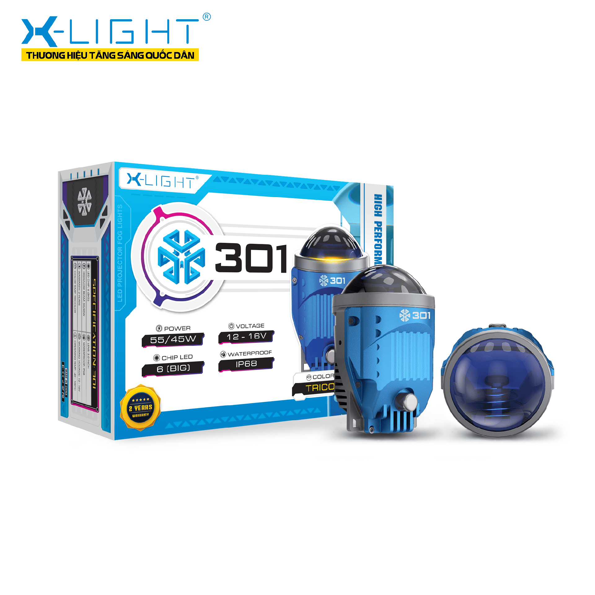 Bi gầm LED XLight 301 V2 - ánh sáng mạnh mẽ